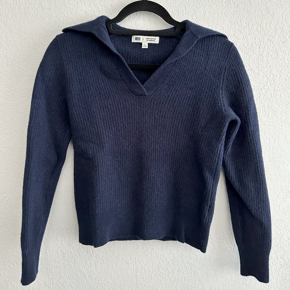 UNIQLO x Comptoir des Cotonniers | Lambswool Long-Sleeve Polo Sweater (XS)